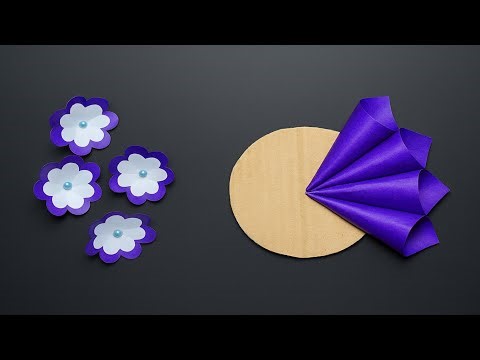 Easy Purple Paper Cone Flower | Step by Step Paper Cone Flower Tutorial | Easy Craft