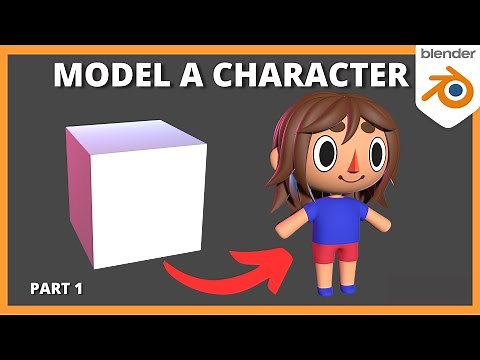 Blender Tutorial - 3D Character Modeling for Beginners (Part 1)