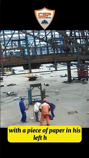 Fall from Height Accident: Critical Safety Failure #HSE #shorts