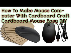 How To Make Mouse Computer With Cardboard || Craft Cardboard Mouse || Cardboard Mouse Easy DIY