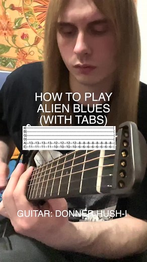 Alien Blues Guitar Riffs and Chords Tutorial