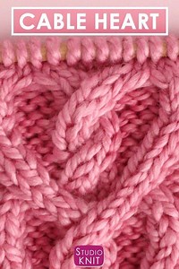 37 reactions · 16 shares | Such a pretty cable pattern for those you love! Learn How to Knit a Cable Heart with Free Knitting Pattern + Video Tutorial today: https://www.studioknitsf.com/knit-cable-heart/ | Studio Knit | Facebook