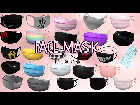 Aesthetic Face Mask Codes for Roblox/Bloxburg | Lusci0uspink