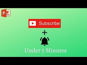 How to Quickly Make an Animated Subscribe Button Using PowerPoint in 2020