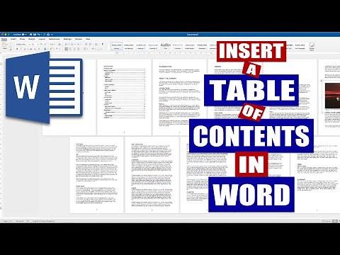 How to Create a Table of Contents in Word | Microsoft Word Tutorial