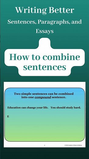 How to combine sentences
