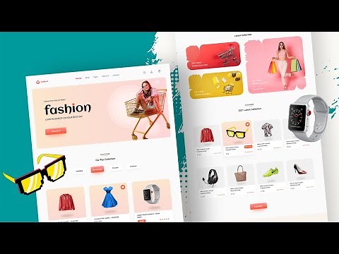 Responsive Fashion Ecommerce Website HTML, CSS, SASS and JavaScript