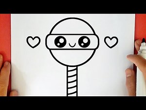HOW TO DRAW A CUTE LOLLIPOP