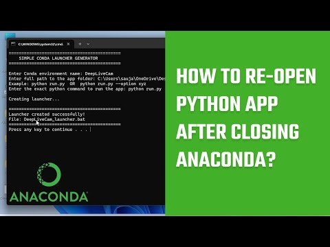 How to re-open python app after closing Anaconda? Works for facefusion, Deep Live Cam, F5-tts etc