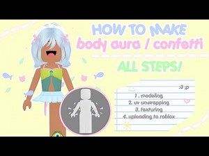 how to make body aura / confetti ! || Roblox 3D UGC Tutorial || Blender