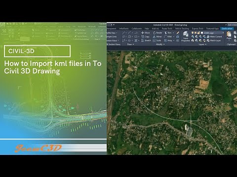 Import kml files in to Civil 3D Drawing