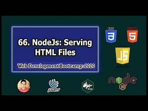 Backend Tutorial: Serving HTML Files using NodeJs | Web Development Tutorials #66