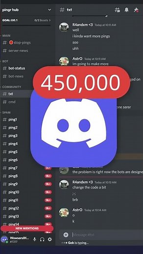 GET THOUSANDS OF PINGS IN DISCORD