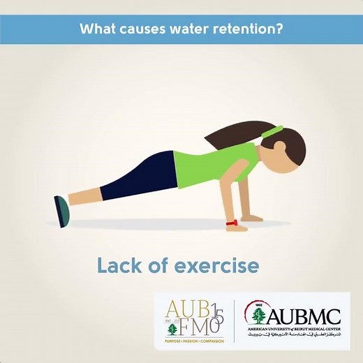 What causes water retention?