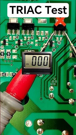 How to Test Triac with Multimeter in 5 Seconds | Quick Test Every Technician Must Know #shorts