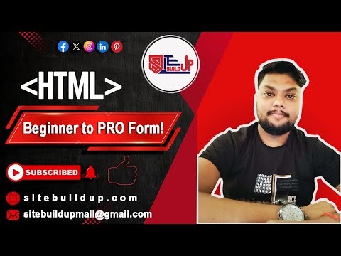 Build a Perfect HTML Form for Beginners — Step-by-Step + Live Coding (Responsive + Validation!)