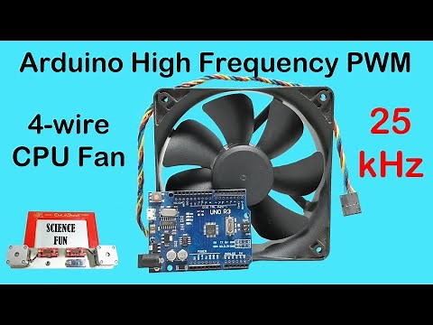 Arduino Fan Control using High Frequency 25kHz PWM // 4-Wire CPU Fans