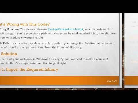 How to Set Wallpaper in Windows 10 Using Python 3.6