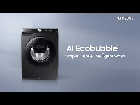 Samsung AI Ecobubble™ Washing Machine: Simple. Gentle. Intelligent Wash.