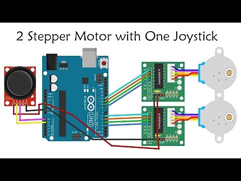 Control a Two Stepper Motor using an Arduino, a Joystick - Tutorial