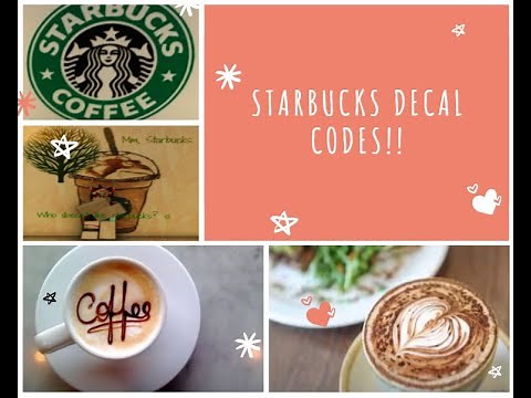 Starbucks decal codes Bloxburg!! Menu, logo, different types of coffee decals! || rxsycutie