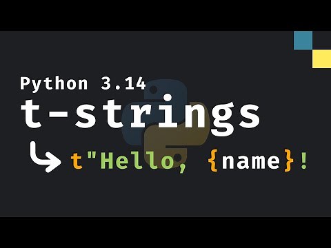 Python 3.14: The NEW T-strings are Awesome