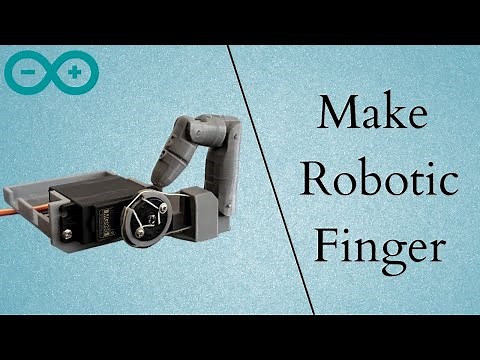 How to make Robotic Finger using Arduino | Inmoov | Finger Starter