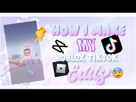How I Make My Roblox TIKTOK Edits😨| *easy tutorial* | iOS and Android💕|𝘀𝗶𝗺𝗽𝗹𝘆𝗴𝗹𝗼𝗲