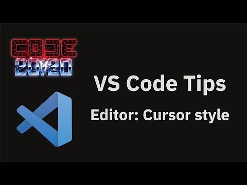 VS Code tips — Changing the cursor style