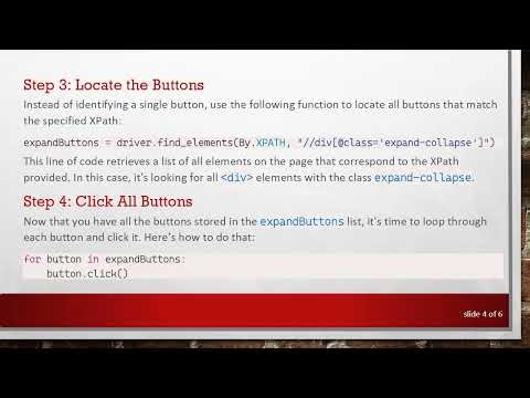How to Click on Multiple Buttons with Selenium in Python