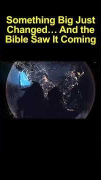 Something Big Just Changed… And the Bible Saw It Coming
