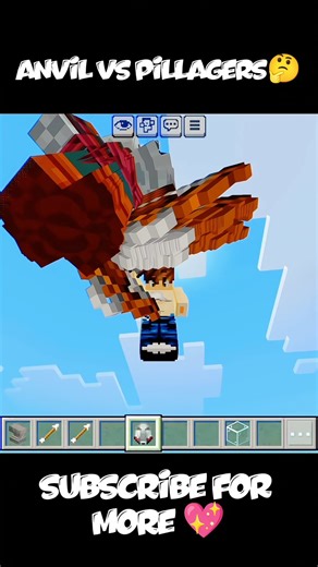 ANVIL vs PILLAGER! 😱 Will it Work? #Minecraft #Shorts