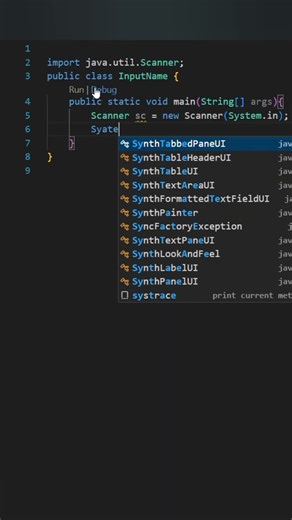Take Name Input in Java | CodeWithRTech #shorts #java #coding #viralshorts