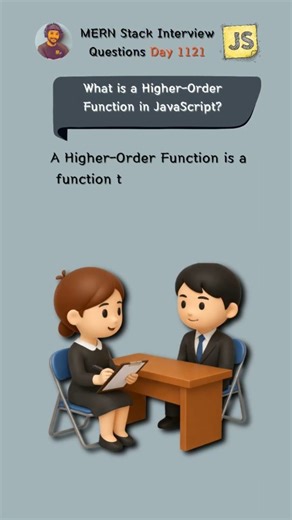PC Prajapat ll Software Engineer on Instagram: "Higher-Order Functions made simple 🔥 In JavaScript, when you pass a function as an argument, you are passing its reference, not calling it. That’s why processUser(greet) works — and processUser(greet()) fails ❌ If this cleared your concept 👇 👉 Like this post 👉 Share with your coding friends 👉 Follow @codebypc for daily MERN Stack & Interview content Let’s master JavaScript together 💯🚀 #JavaScript #JSInterview #MERNStack #CodeByPC #WebDevelop