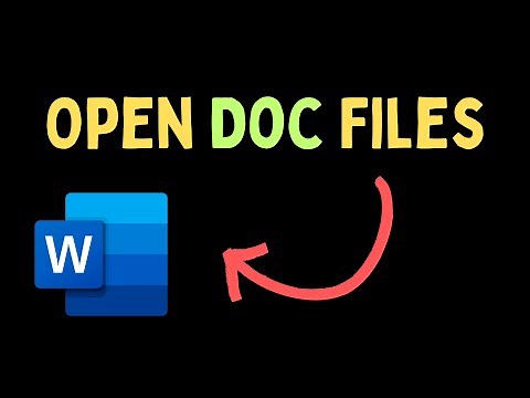 How to Open Doc Files on Windows 11