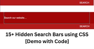 15  Hidden Search Bars Using HTML, CSS, And JavaScript