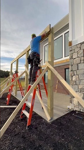 Setting The Posts And Installing The Beam For A New Deck