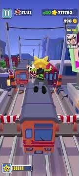 Finally unlocked all the among us characters!!! #subwaysurfers