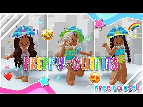 Preppy Outfits!! 🌴✨💕 Free To Use! 💘🐬 ~ Roblox Trend 2023 ~ Fufu Unicorn 💘☆