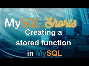 Episode-025 - Creating a Stored Function in MySQL