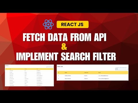 How to Fetch Data from API & Add a Search Filter in React JS | Material UI