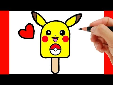COMMENT DESSINER PIKACHU FACILE - COMMENT DESSINER DE LA CRÈME GLACÉE