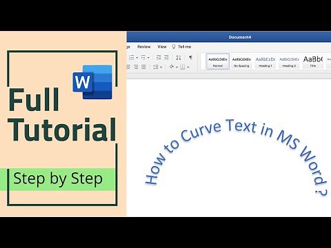 How to Curve Text in Word? - Bend Text to Make Curve in MS Word (Tutorial)
