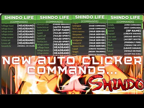 *AUTO CLICKER COMMANDS WITHOUT USING ANY SOFTWARE* IN EVERY DEVICE IN SHINDO LIFE RELLGAMES