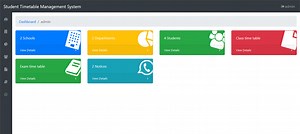 Student Timetable Management System In PHP With Source Code - Source Code & Projects