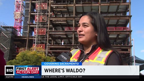 Where’s Waldo? Right outside Sacramento's children's hospital, bringing smiles to kids