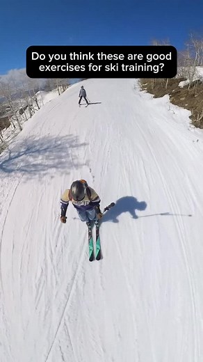 🤔🤷🏻‍♂️ Why do most ski training programs focus on double legged exercises when the legs need to work independently? ⛷️ Personally, I think squats and deadlifts are great to build strength and endurance, but for ski stability and balance, I focus the majority of my training with single leg biases movements. 📬 Make sure you share this post with your ski buddy so they don’t make the mistake of only training both legs! | The Ski PT - Greg Louie