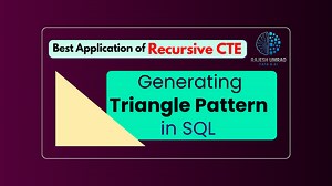 Pattern Printing in SQL — Triangle Pattern P(20) Using Recursive CTE