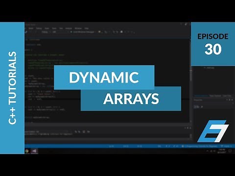 C++ Programming Tutorials - 30 - C++ Dynamic Arrays - Eric Liang