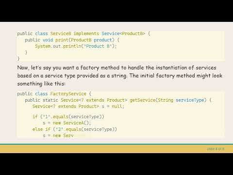 Using Generics with a Factory Method in Java